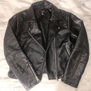 Black Faux Leather Jacket
